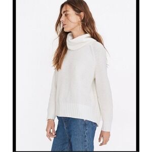 Madewell Eastbrook Turtleneck Cross-Back Sweater